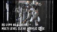 RG 1/144 NU GUNDAM Multi Level Clear Acrylic Case