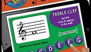 Treble Clef Note Names: Lines & Spaces - Digital, Interactive Music Theory Game