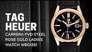 Tag Heuer Carrera PVD Steel Rose Gold Ladies Watch WBG1351 Review | SwissWatchExpo