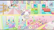 Colorful Pastel 1st Floor Speedbuild | Roblox My Hello Kitty Cafe Tour/Ideas | Riivv3r