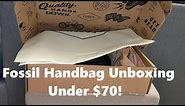 Fossil Handbag Unboxing - Leather Handbag under $70!