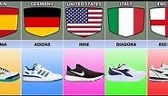 List Shoes Brands From Different Countries