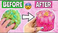 FIXING MY OLDEST 3 YEAR OLD SLIMES?! 😱🤢 *DIY Slime Makeover Challenge * How to Make Slime Satisfying