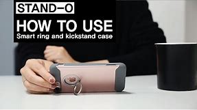 [STAND-O] How to use Smart ring and kickstand case - Best iPhone Case | DESIGNSKIN