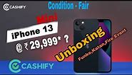 Cashify|IPHONE-13 MINI UNBOXING ♥️|FAIR-CONDITION Refurbished iPhone in cashify first Unboxing 🎬😁