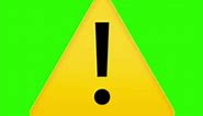 push forward - alert emoji - green screen