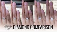 Diamond Size & Price Comparison (0.5, 0.75, 1, 1.5, 2 Carat Diamond Ring)