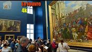 The Louvre museum one hour walk with 4K camera