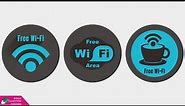 Tutorial Logo Free Wi-Fi | Belajar CorelDRAW