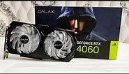 GALAX GeForce RTX 4060 8GB EX 1-Click OC - Unboxing + Furmark Stress Test 2023