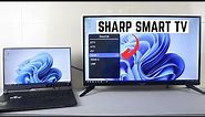 How to Connect Laptop Screen to SHARP Smart TV with HDMI