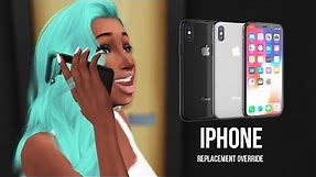 iPHONE X IN THE SIMS 4 | How to install default replacement mods/Overrides | The Sims 4 Mods