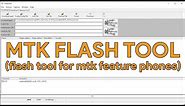 MTK Flash Tool (Flash Tool For MTK Feature Phones) - [romshillzz]