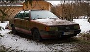 Starting Audi 100 (5 Cylinder) After 4 Years + Test Drive