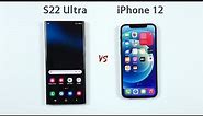 Samsung S22 Ultra vs iPhone 12 - Speed Test!
