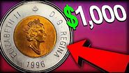 "1996 Toonie Worth BIG MONEY" - Most Valuable Canadian Coins in Your Pocket Change!!