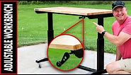 HUSKY 52" ADJUSTABLE HEIGHT WORK TABLE // AMAZING 4.9 STAR REVIEW!!