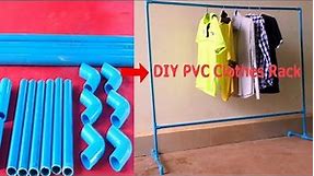 Easy Way to Make Clothes Rack from PVC | DIY PVC Clothes Rack