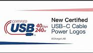 USB-IF Announced New Certified USB-C Cable Power Rating Logos