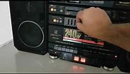 SHARP GX-68 PORTABLE STEREO MUSIC SYSTEM MADE IN JAPAN