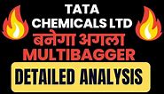 TATA CHEMICALS LTD बनेगा अगला MULTIBAGGER | DETAILED ANALYSIS