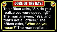 🤣 BEST JOKE OF THE DAY! - Late one night, a man is speeding down an empty... | Funny Clean Jokes