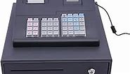 Electronic Cash Register - Thermal Dept Cash Register for Point of Sale (POS) System with 4 Bill 5 Coin Cash Tray & LCD,Quick Load Thermal Printer for Catering, Supermarkets, Clothing Stores