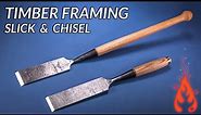 Blacksmithing - Making a timber framing slick and chisel