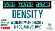 Density, Mass and Volume Exam Style Questions | Compound Measures | Grade 5+ | GCSE Maths Tutor