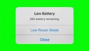 iPhone Low Battery - Green Screen