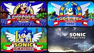 Evolution of START-SCREEN in Sonic Games