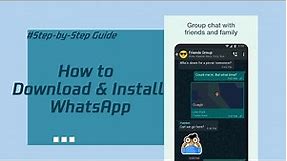 How to install #whatsapp on android