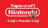 Papercraft Luigi's Mansion Luigi