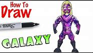 How to Draw Galaxy Skin | Fortnite