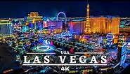 Las Vegas 4K Drone / Las Vegas Strip At Night / Cinematic Drone Footage