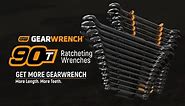 GEARWRENCH 90T Gearpack SAE/Metric Ratcheting Wrench and Ratchet Tool Set (25-Piece) 81001