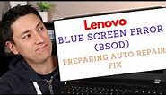 How To Fix Lenovo Blue Screen Error (BSOD) - Preparing Automatic Repair Fix