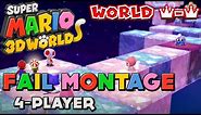 Super Mario 3D World: World Crown Fail Montage (Uncensored)