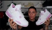FIRST LOOK?! Air Jordan 4 Pink Oreos (Review) + ON FOOT