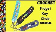 Fidget Key Ring Straps Learn how to make a crochet keychain with colorful pony beads! Easy DIY