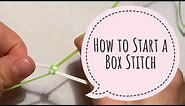 How to Start Box Stitch Boondoggle/ RexLace/ Gimp