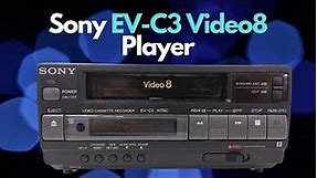 Sony EV-C3 8mm Video8 Player Video Cassette Recorder (1989) - Specs-Features - 8mm Video to Digital