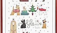 Graphique Holiday Dogs Cards - Pack of 15 Cards with Envelopes - Christmas Greetings - Animal Lovers - Boxed Set - 4.75" x 6.625"