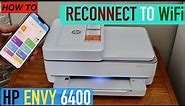 How To Reconnect HP 6400 Series printer To New WiFi ?
