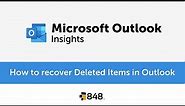 How to Recover Deleted Items in Outlook