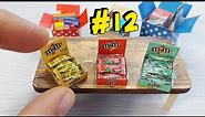 Unboxing Miniature M&M Chocolate Candies Grocery Food Box | Mini Candy Bars | Dollhouse Miniatures
