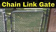 How To Fix A Chain Link Gate That Won't Latch Closed-Tutorial