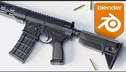 Blender Gun Modeling Tutorial - Modern Assault Rifle (Aryan)