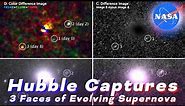 Hubble Captures 3 Faces of Evolving Supernova