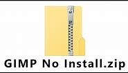 GIMP without installing (How to download portable GIMP)